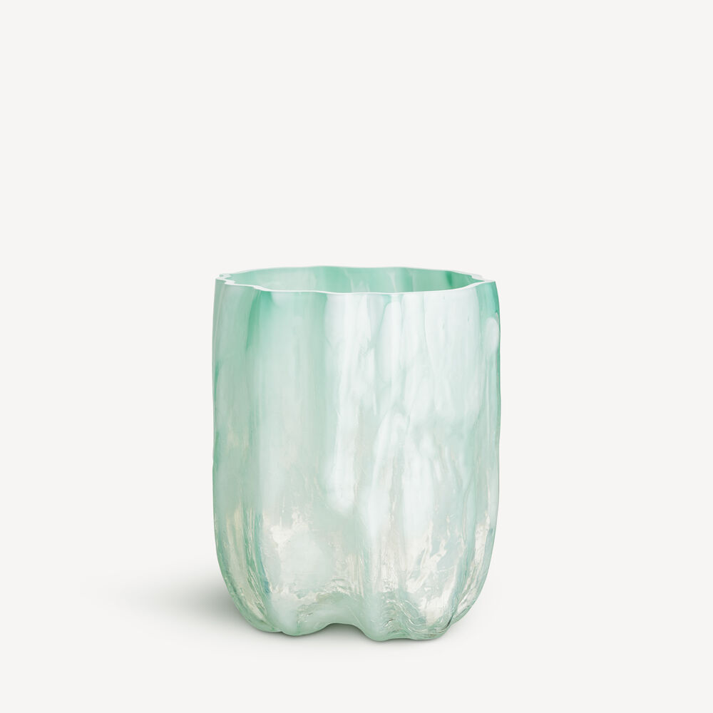 Crackle Vase Jade Green 270Mm