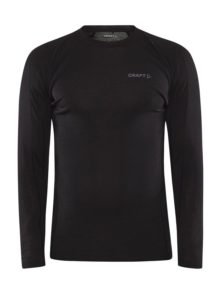 Craft ADV Wool Merino RN LS M - Black AW25 [999000] / XS