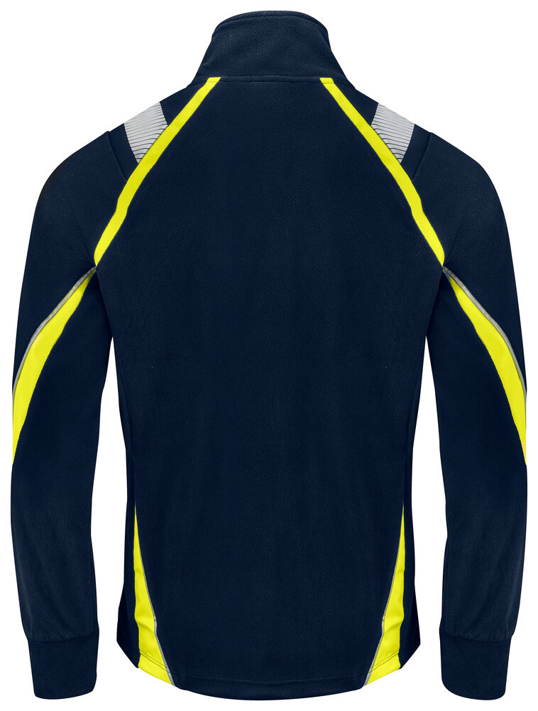 Projob 2328 FLEECEJAKKE - Navy/Yellow [5810] / XS