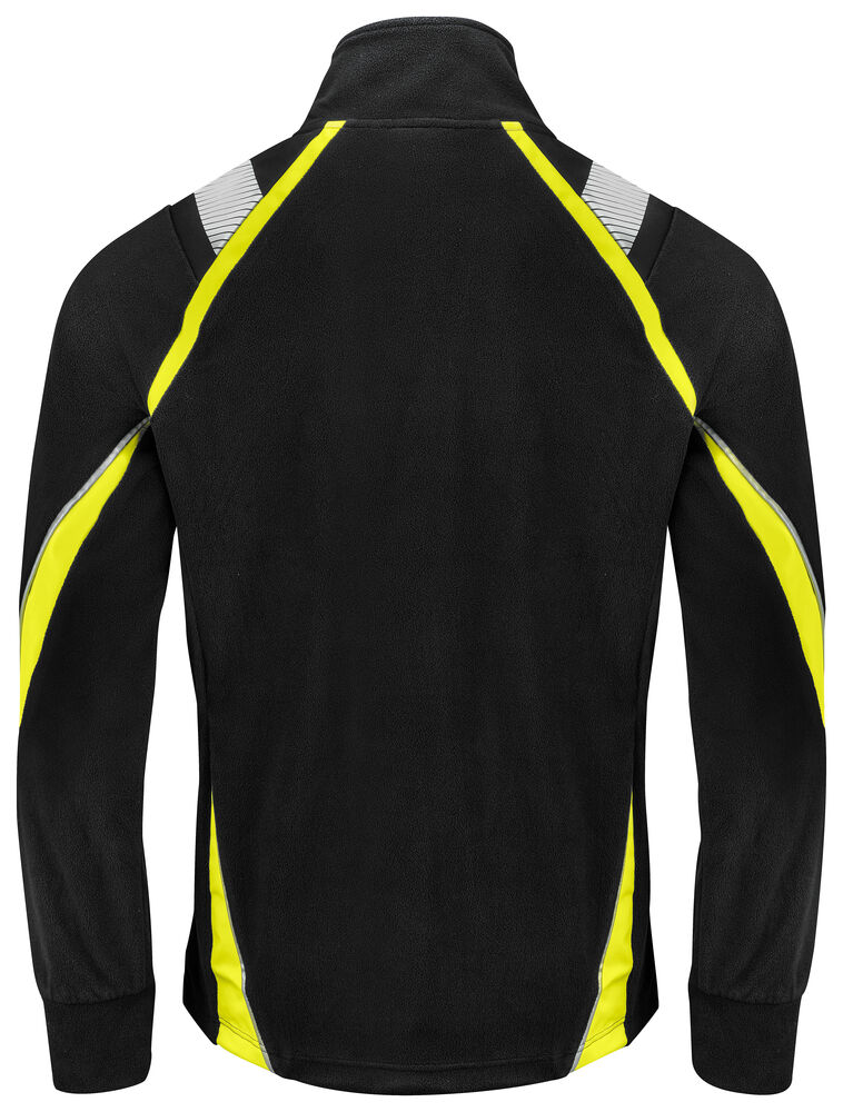 Projob 2328 FLEECEJAKKE - Black/Yellow [9910] / XS