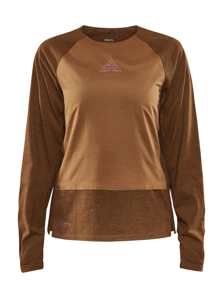 Craft ADV Trail Wool Wind LS Tee W - Roots-Melange [685200] / XS