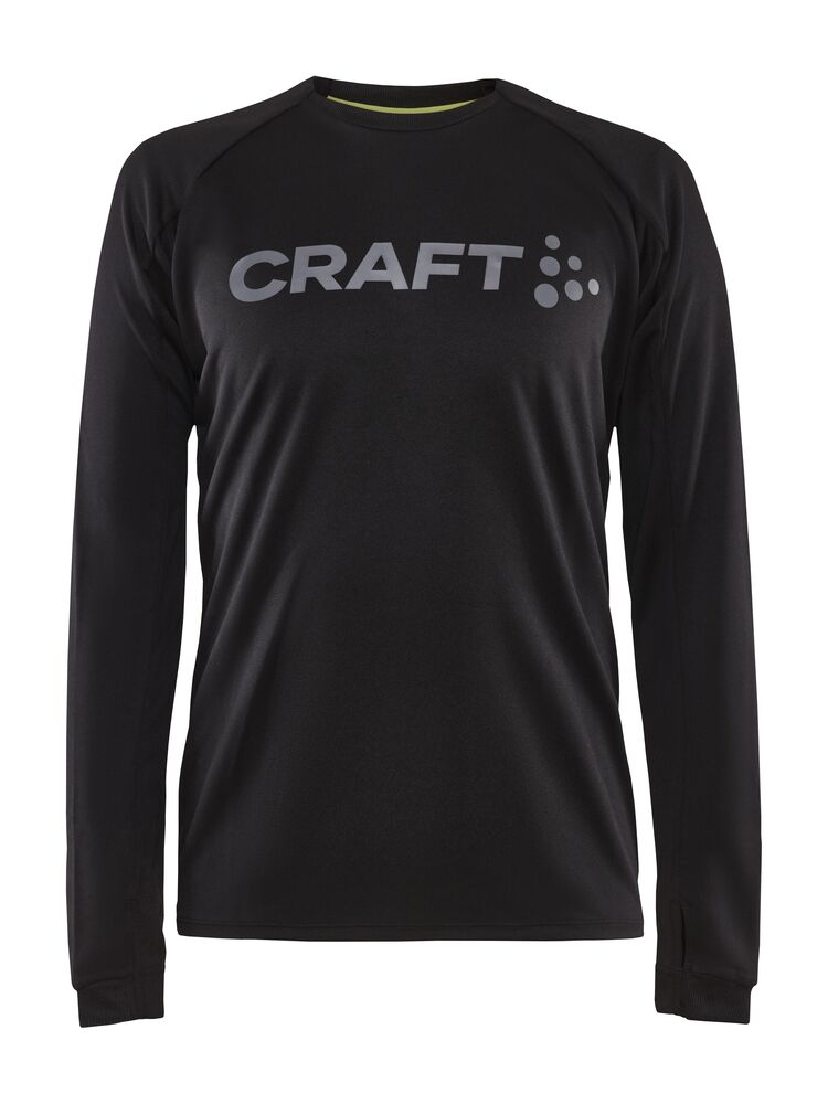 Evolve Crew Neck M från Craft i Black-logo