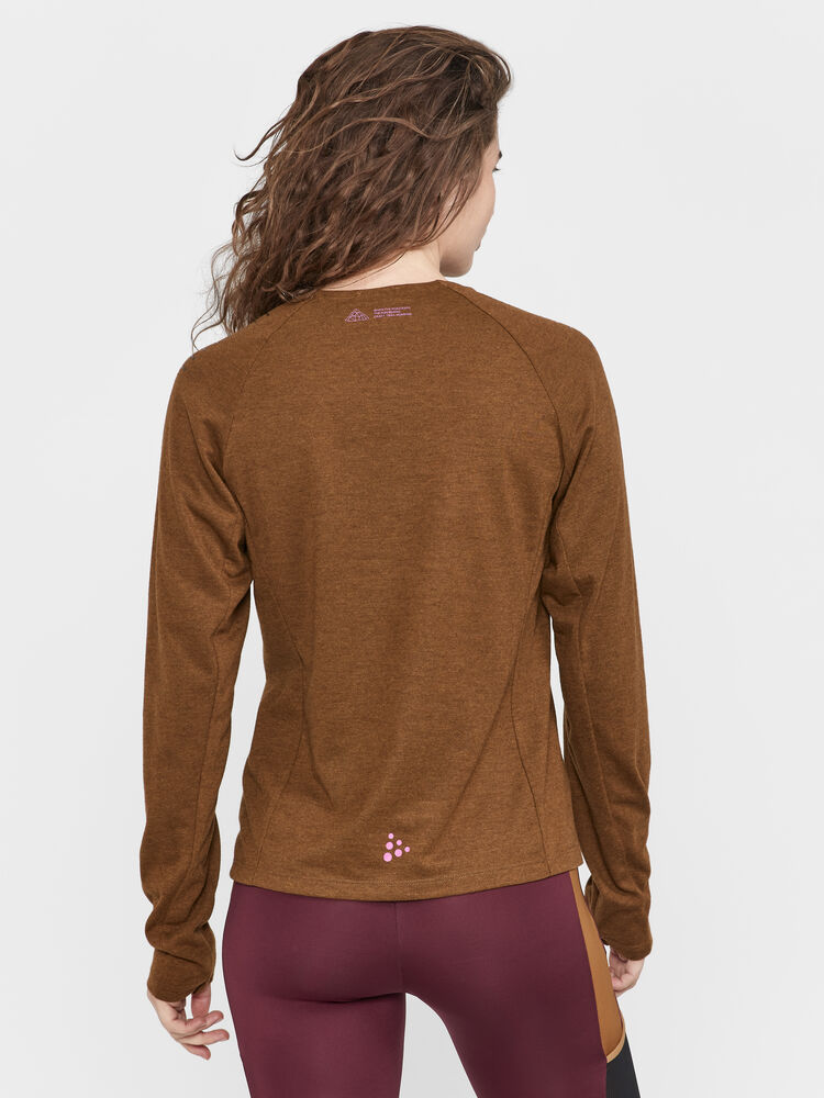 Craft ADV Trail Wool Wind LS Tee W - Roots-Melange [685200] / XS