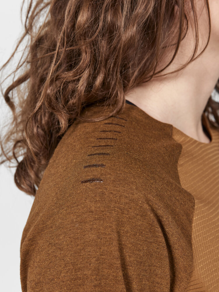 Craft ADV Trail Wool Wind LS Tee W - Roots-Melange [685200] / XS