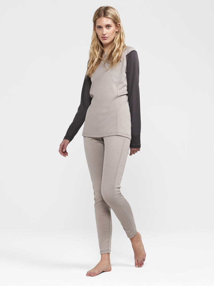 Craft CORE Warm Baselayer Set W - Clay-Granite (retail) [230985] / XS