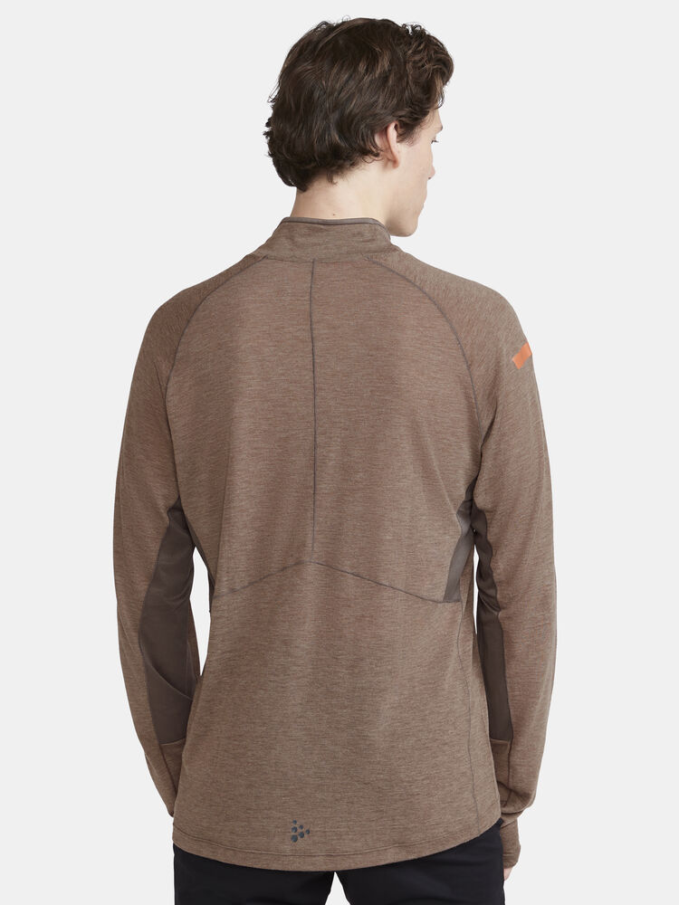 Craft ADV SubZ Wool LS Tee 2 M - Dk Clay-Melange [244200] / XS