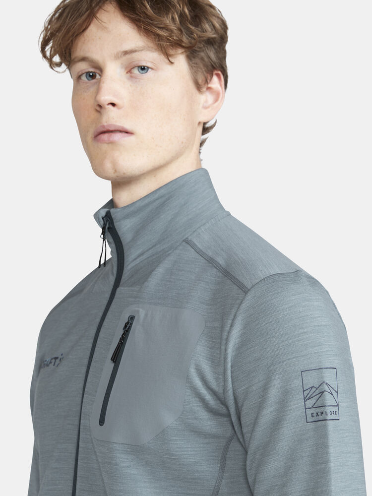 Craft PRO Explore Wool Midlayer M - Flow-Melange (retail) [362200] / S