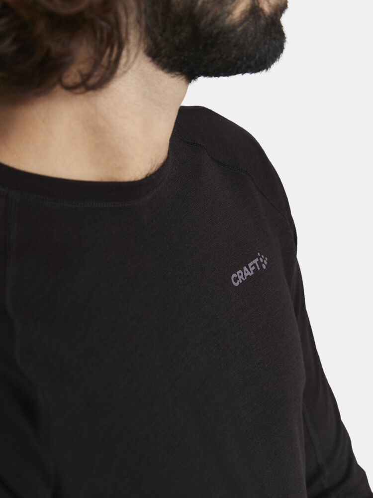 Craft ADV Wool Merino RN LS M - Black AW25 [999000] / XS