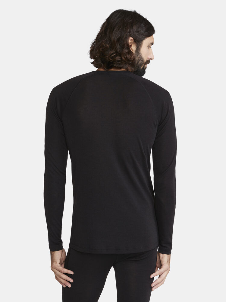 Craft ADV Wool Merino RN LS M - Black AW25 [999000] / XS