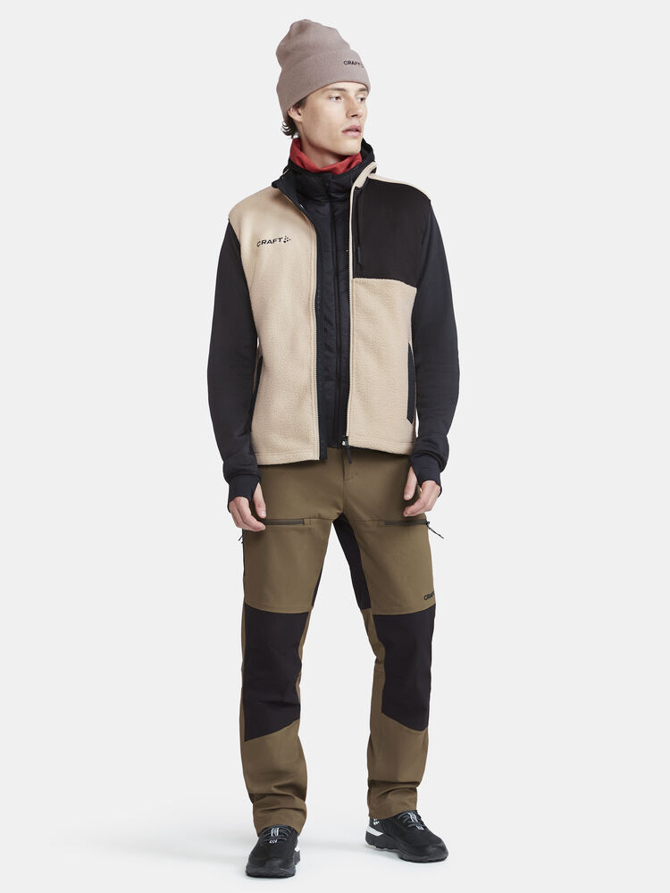 Craft ADV Explore Pile Fleece Vest M - Ecru-Black (retail) [211999] / S