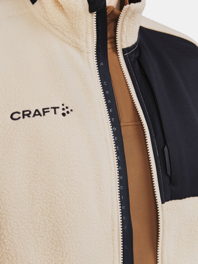 Craft ADV Explore Pile Fleece Vest M - Ecru-Black (retail) [211999] / S