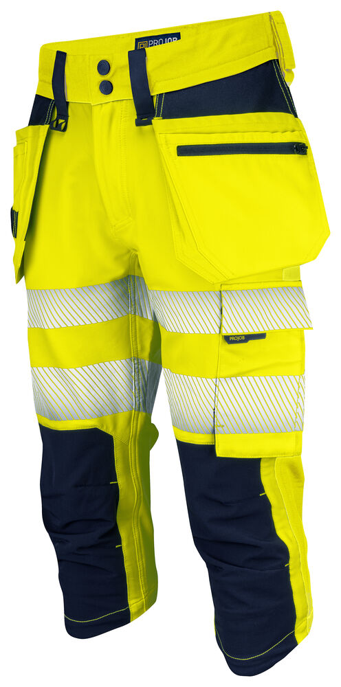 Projob 6577 KNICKERS FULD STRETCH EN ISO 20471 KLASSE 2/1 - Yellow/Navy [10] / C44