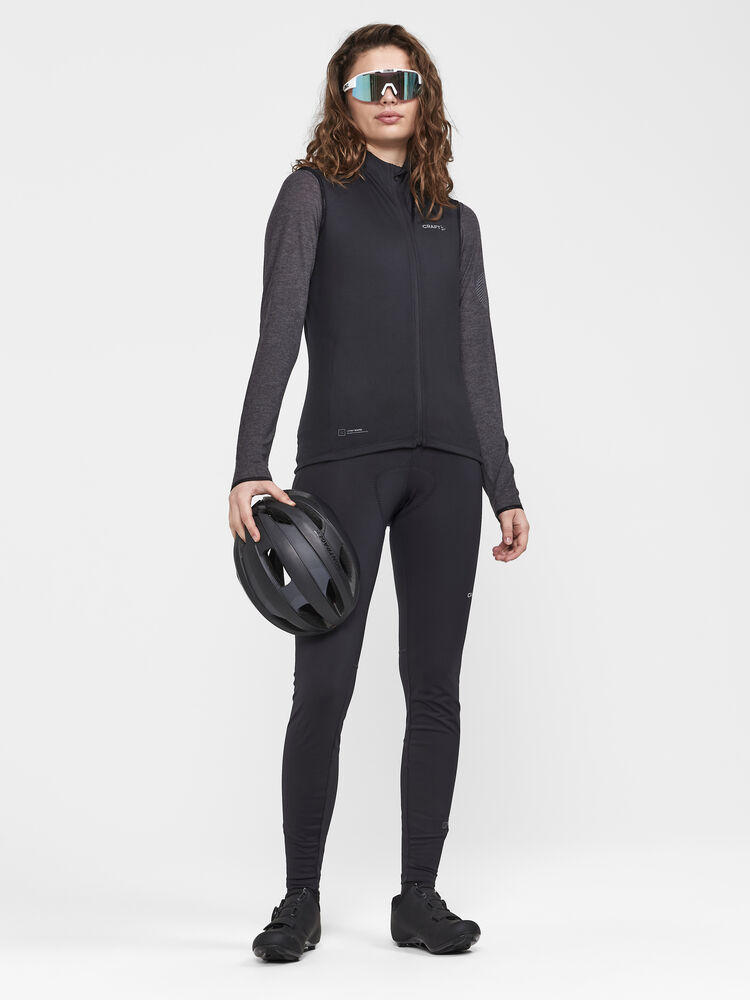 Craft Core Bike Essence Wool LS Jersey W - Black Melange [999200] / XS