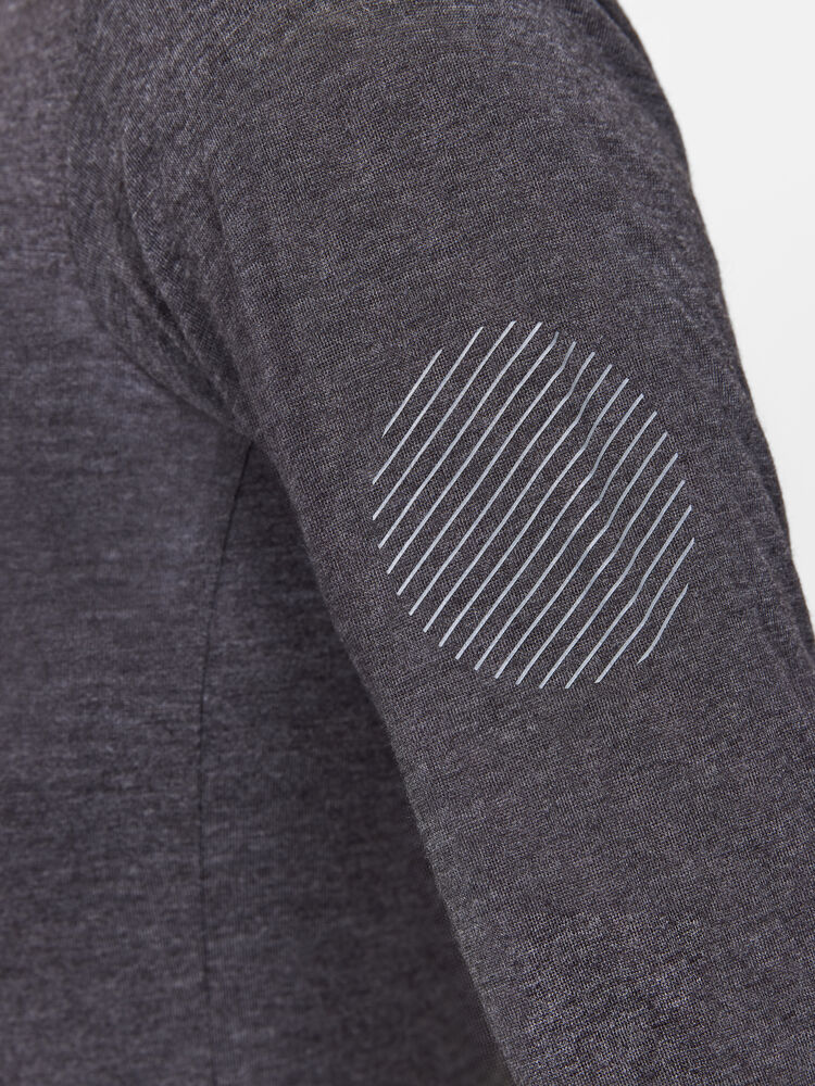 Craft Core Bike Essence Wool LS Jersey W - Black Melange [999200] / XS
