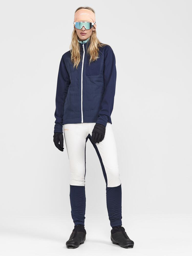 Craft Core Nordic Training Wind Tights W - Tofu-Blaze [905396] / XS