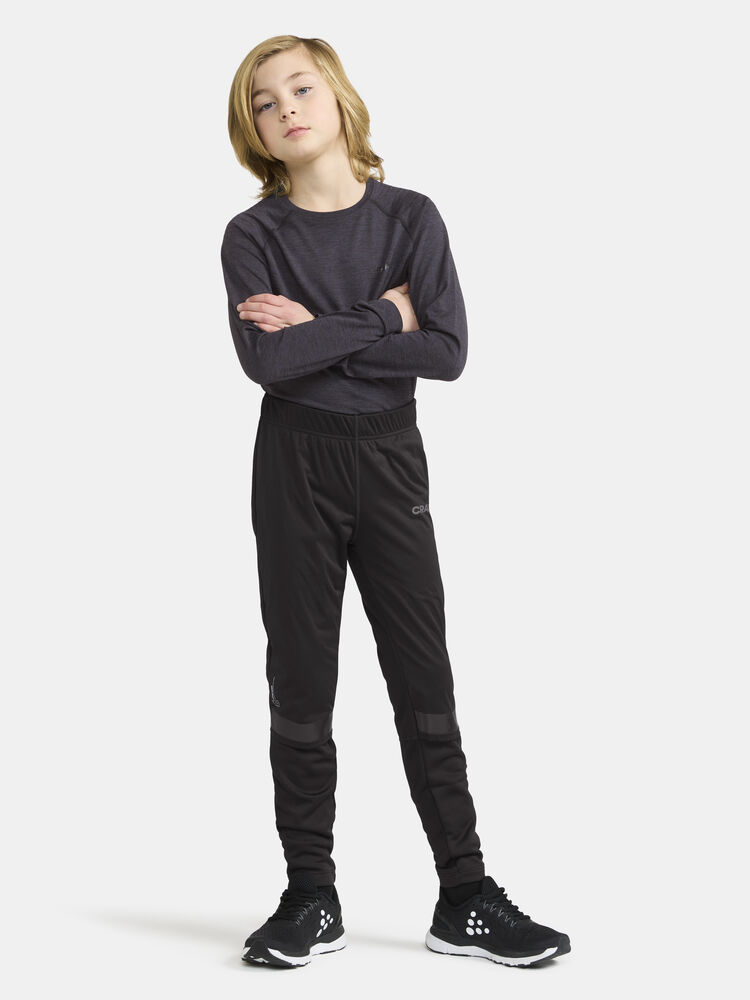 Craft ADV Nordic Club Wind Tights Jr - Black AW25 [999000] / 122/128