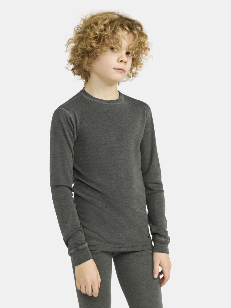 Craft Wool Merino Set Jr - Juniper-Melange (retail) [680200] / 110/116