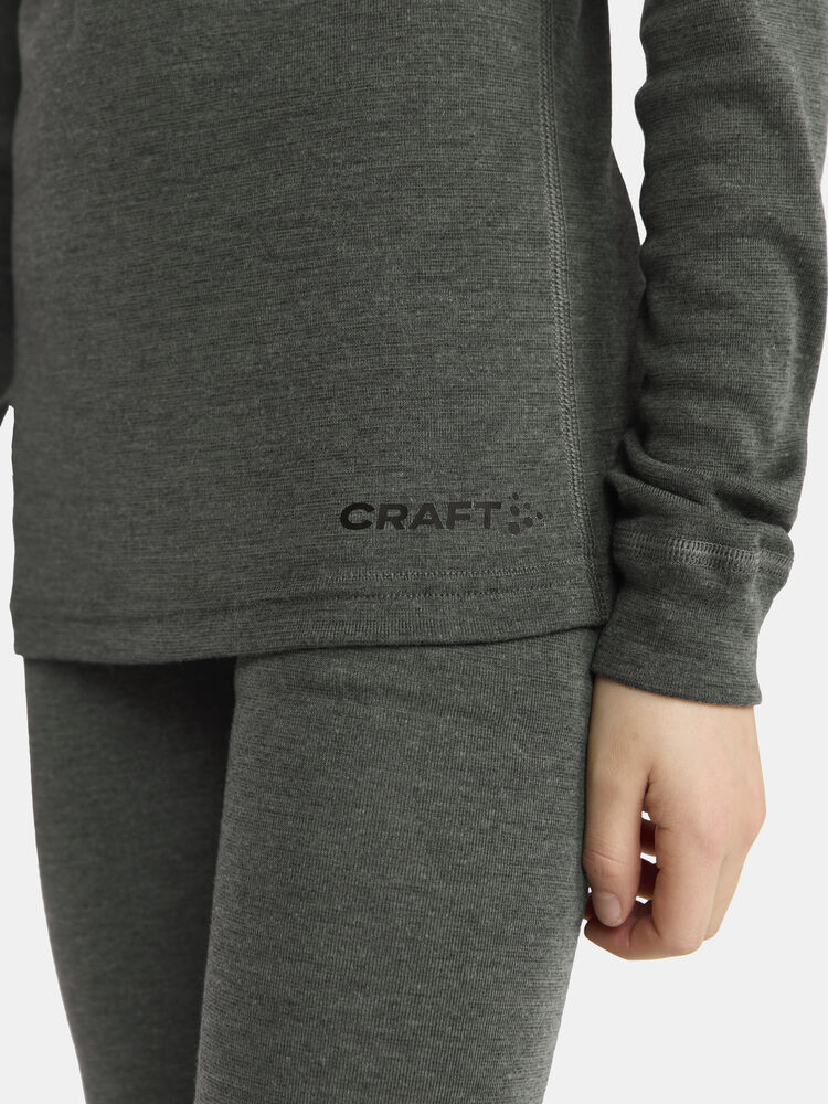Craft Wool Merino Set Jr - Juniper-Melange (retail) [680200] / 110/116
