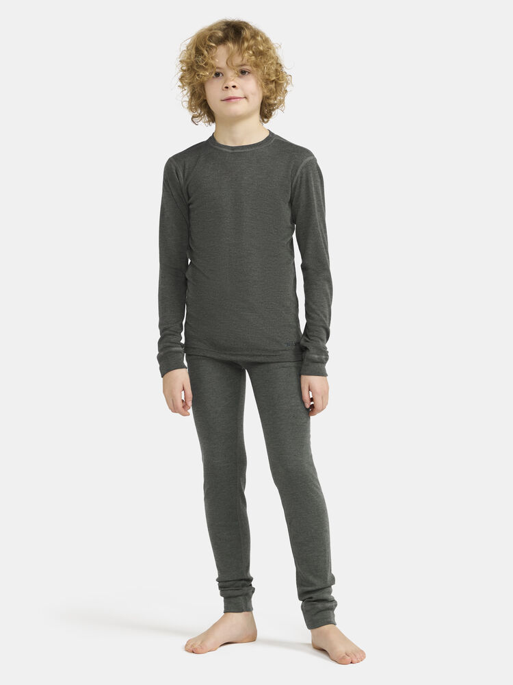 Craft Wool Merino Set Jr - Juniper-Melange (retail) [680200] / 110/116