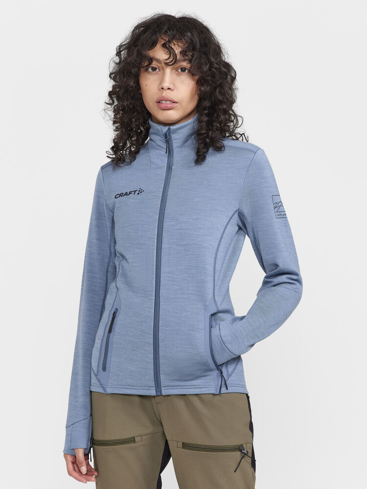 Craft PRO Explore Wool Midlayer W - Flow-Melange (retail) [362200] / XS