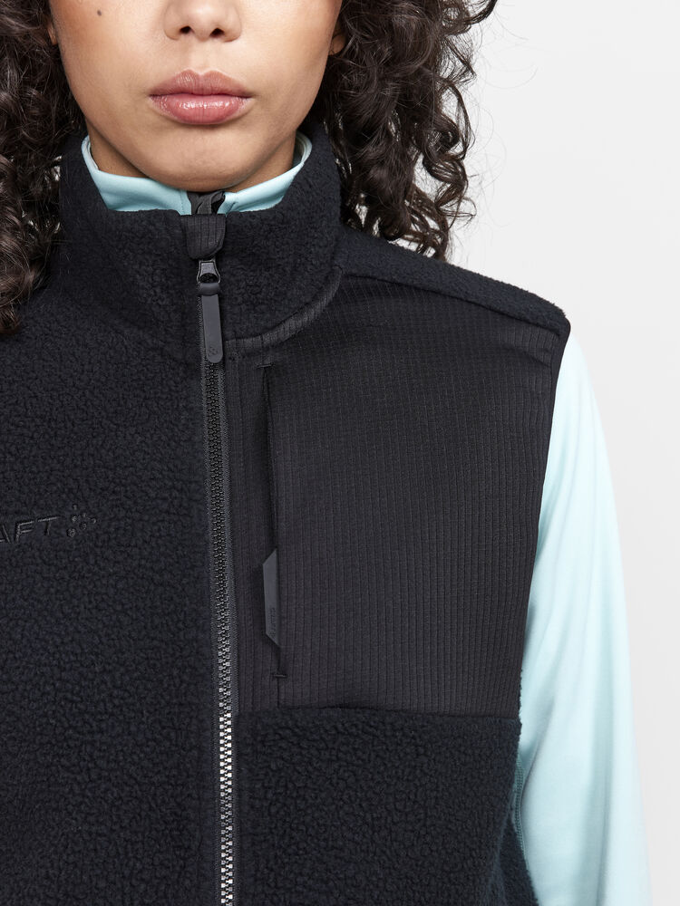 Craft ADV Explore Pile Fleece Vest W - Black AW25 [999000] / XS