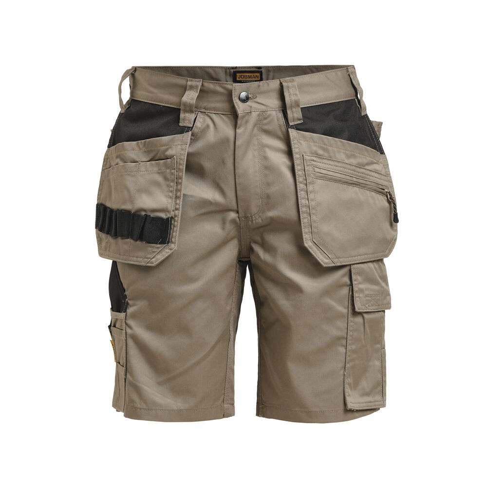 2722 Hantverksshorts från Jobman i Khaki/Svart