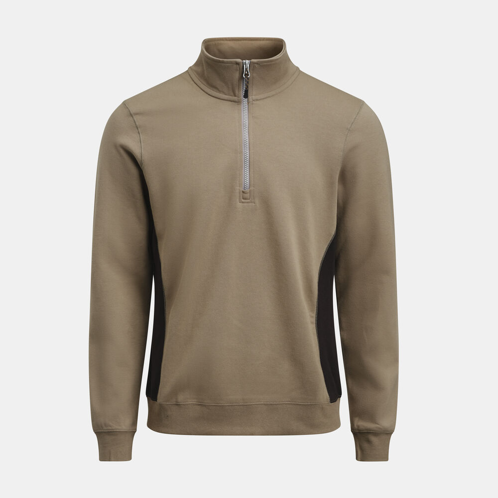 5401 Sweatshirt 1/2-zip från Jobman i Khaki/Svart