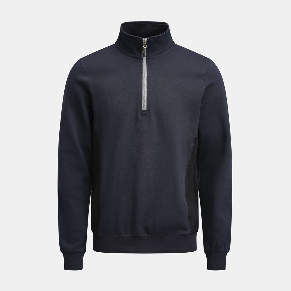 5401 Sweatshirt 1/2-zip från Jobman i Marinblå/Svart