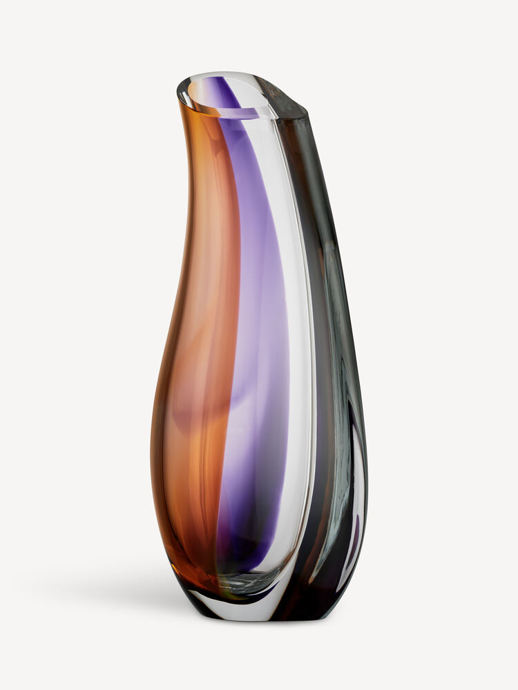 Orchid Vase Lilac/Amber Large