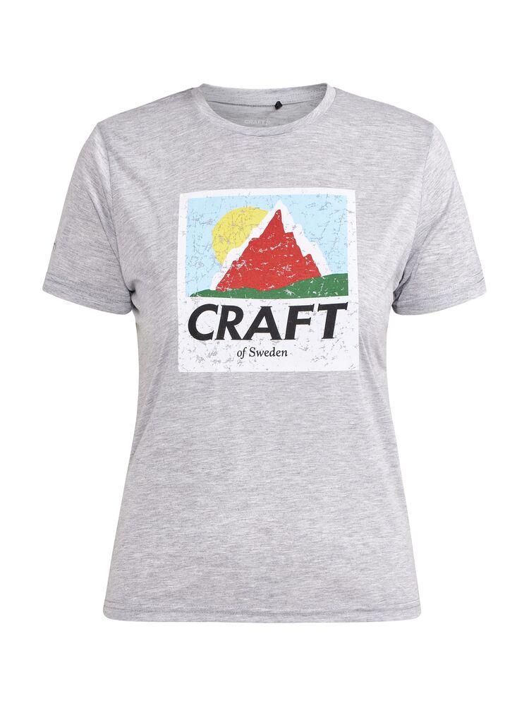 Retro Tri-Blend Tee W från Craft i Grey melange