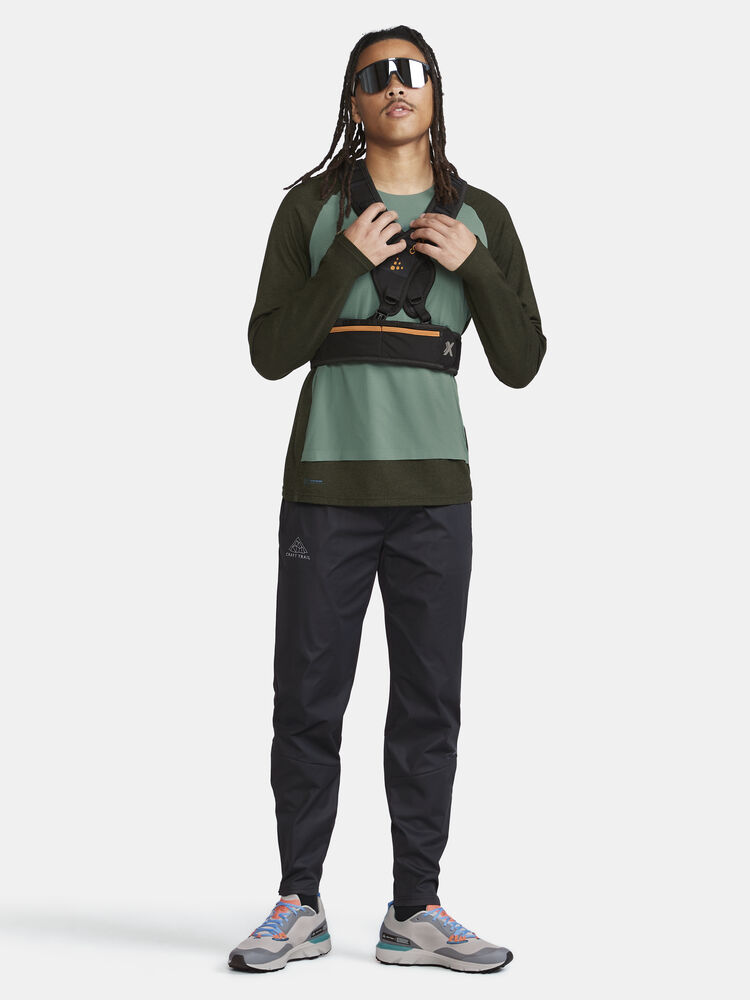 Craft ADV Trail Wool Wind LS Tee M - Juniper-Melange (retail) [680200] / XS