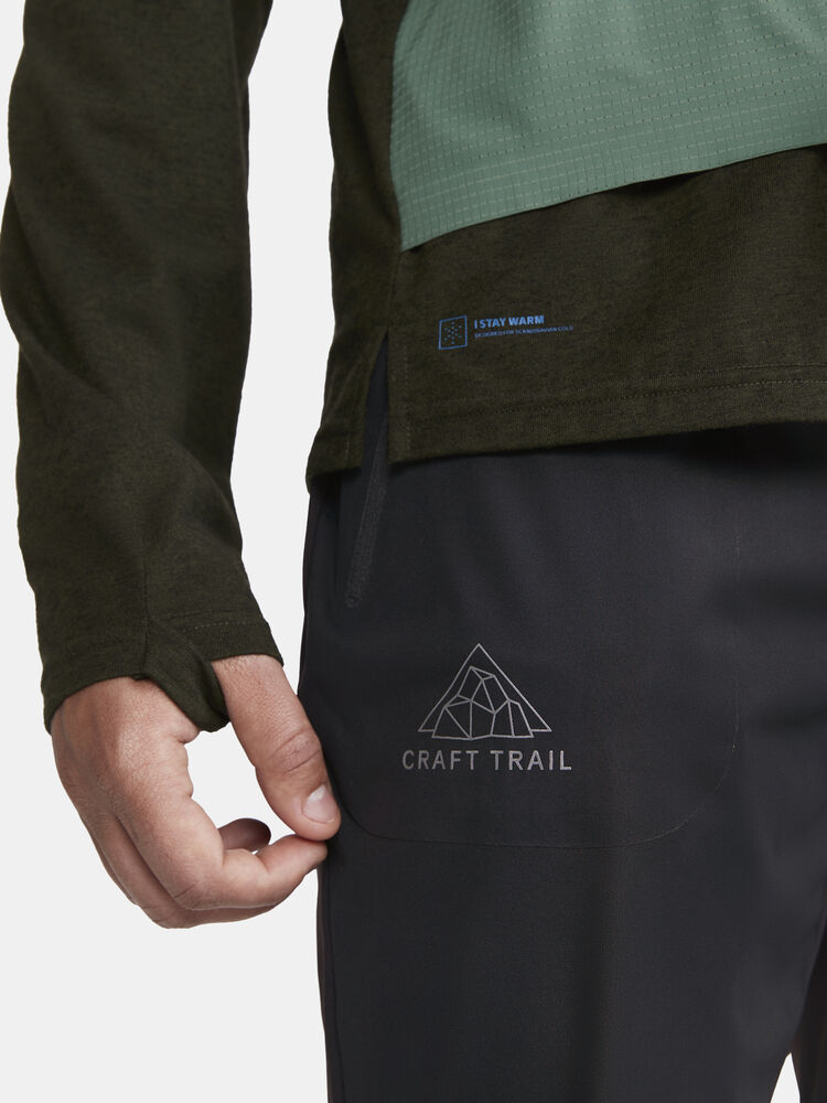 Craft ADV Trail Wool Wind LS Tee M - Juniper-Melange (retail) [680200] / XS