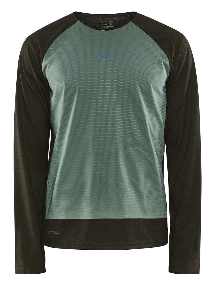 Craft ADV Trail Wool Wind LS Tee M - Juniper-Melange (retail) [680200] / XS
