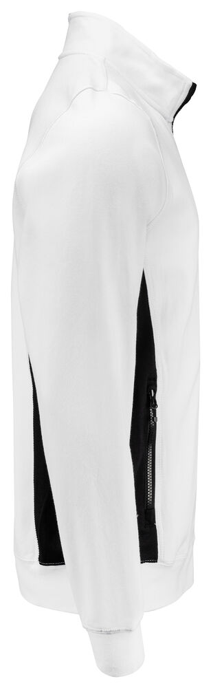 Projob 2129 SWEATSHIRT MED GENNEMGÅENDE LYNLÅS - White [00] / XS