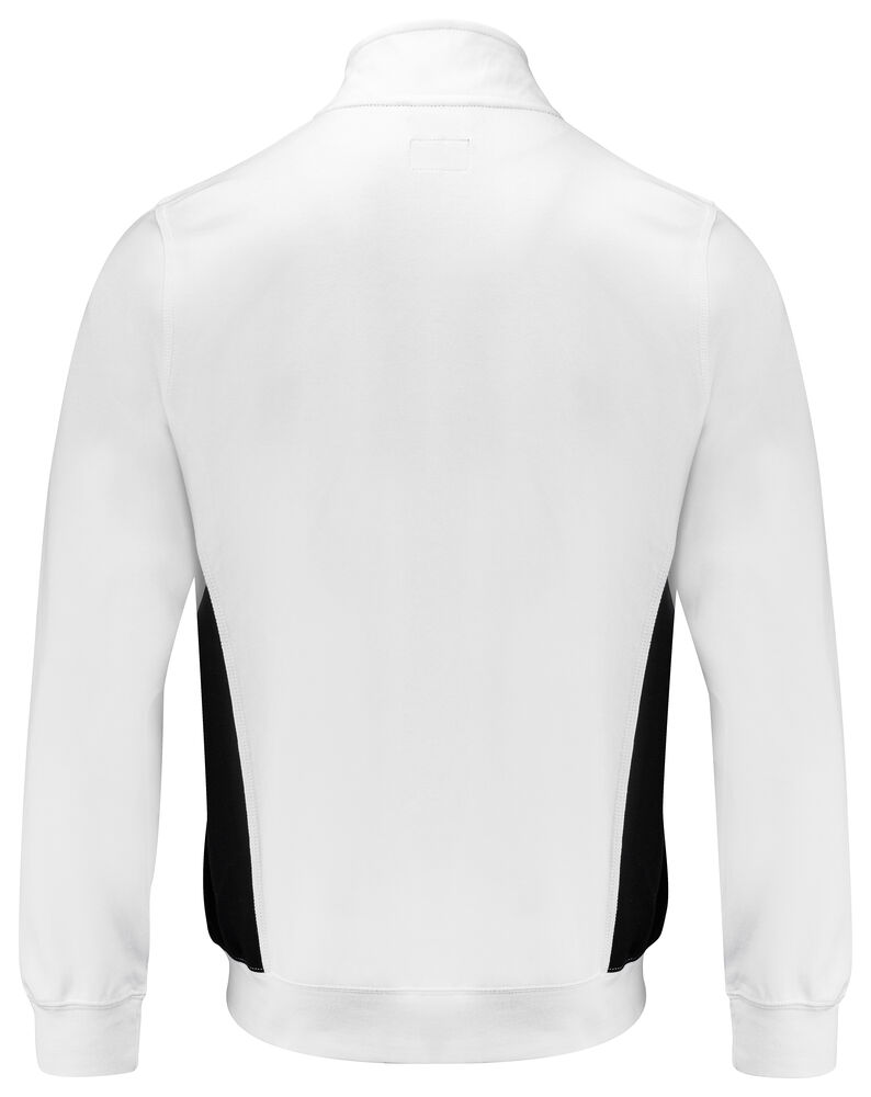 Projob 2129 SWEATSHIRT MED GENNEMGÅENDE LYNLÅS - White [00] / XS
