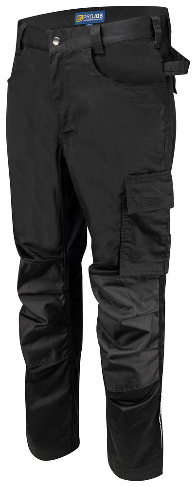 Projob 5574 BUKS MED STRETCHPANEL - Black/Yellow [99] / D84