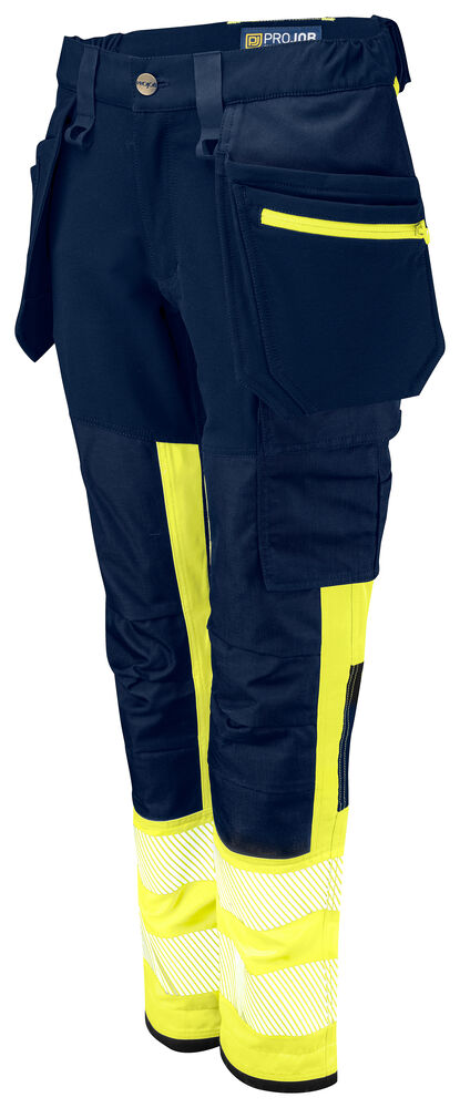 Projob 6543 BUKS, DAME, EN ISO 20471 KLASSE 1 - Yellow/Navy [10] / C34