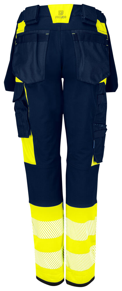 Projob 6543 BUKS, DAME, EN ISO 20471 KLASSE 1 - Yellow/Navy [10] / C34