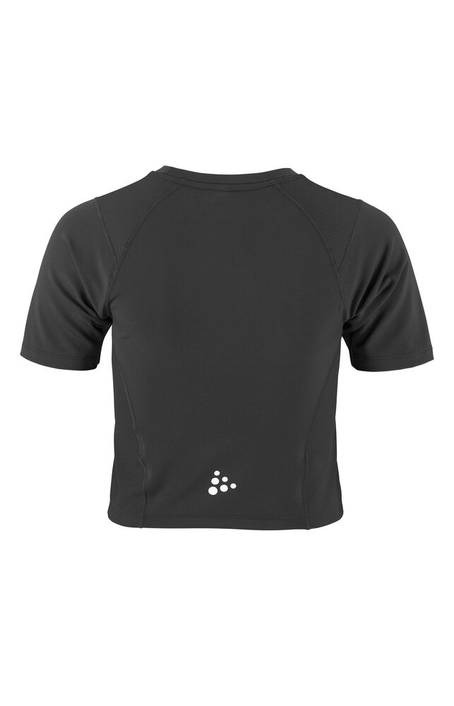 Craft Rush 2.0 Crop Tee W - Black AW25 [999000] / XS
