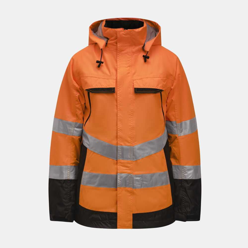 1383 Jacka Fodrad Varsel från Jobman i Orange/Svart