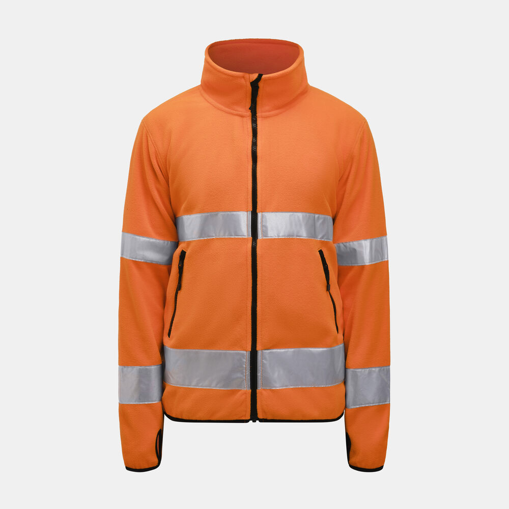 5502 Fleecejacka Varsel från Jobman i Orange