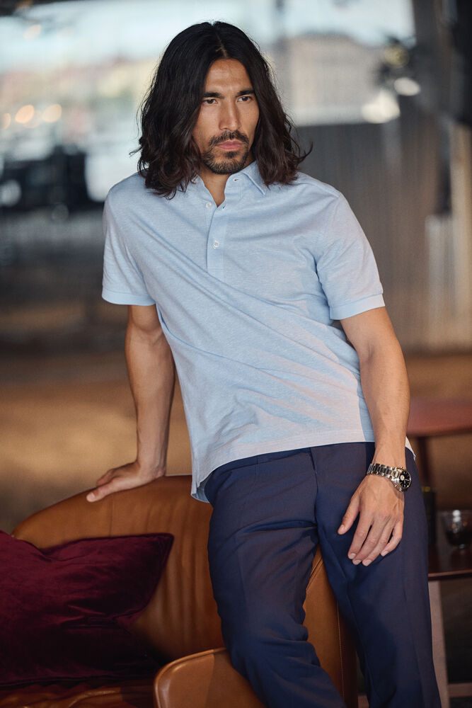 Jobman IB133 S/S Knitted Polo Tailored Fit M, bild 2