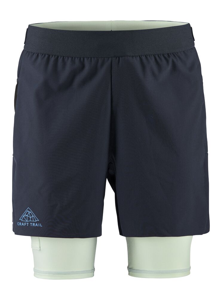 Craft PRO Trail 2in1 Shorts M - Blaze-Plexi [396602] / XS