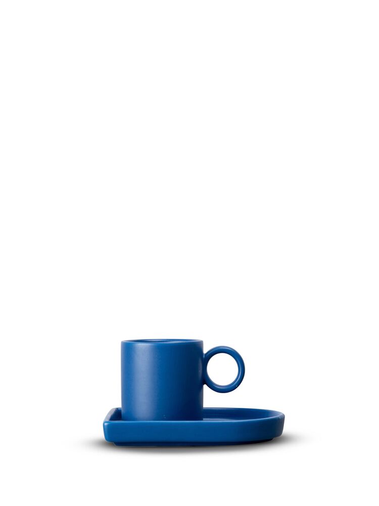 Espresso cup and plate Niki (12) Blue