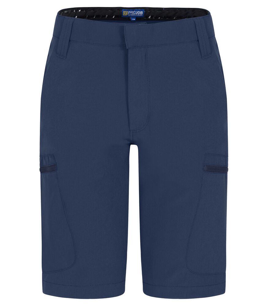 Projob 2561 SHORTS, FULL STRETCH, DAME - Navy Check [58] / C34