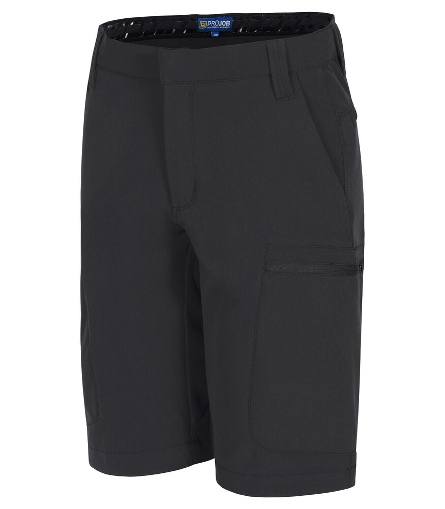 Projob 2561 SHORTS, FULL STRETCH, DAME - Black/Yellow [99] / C30