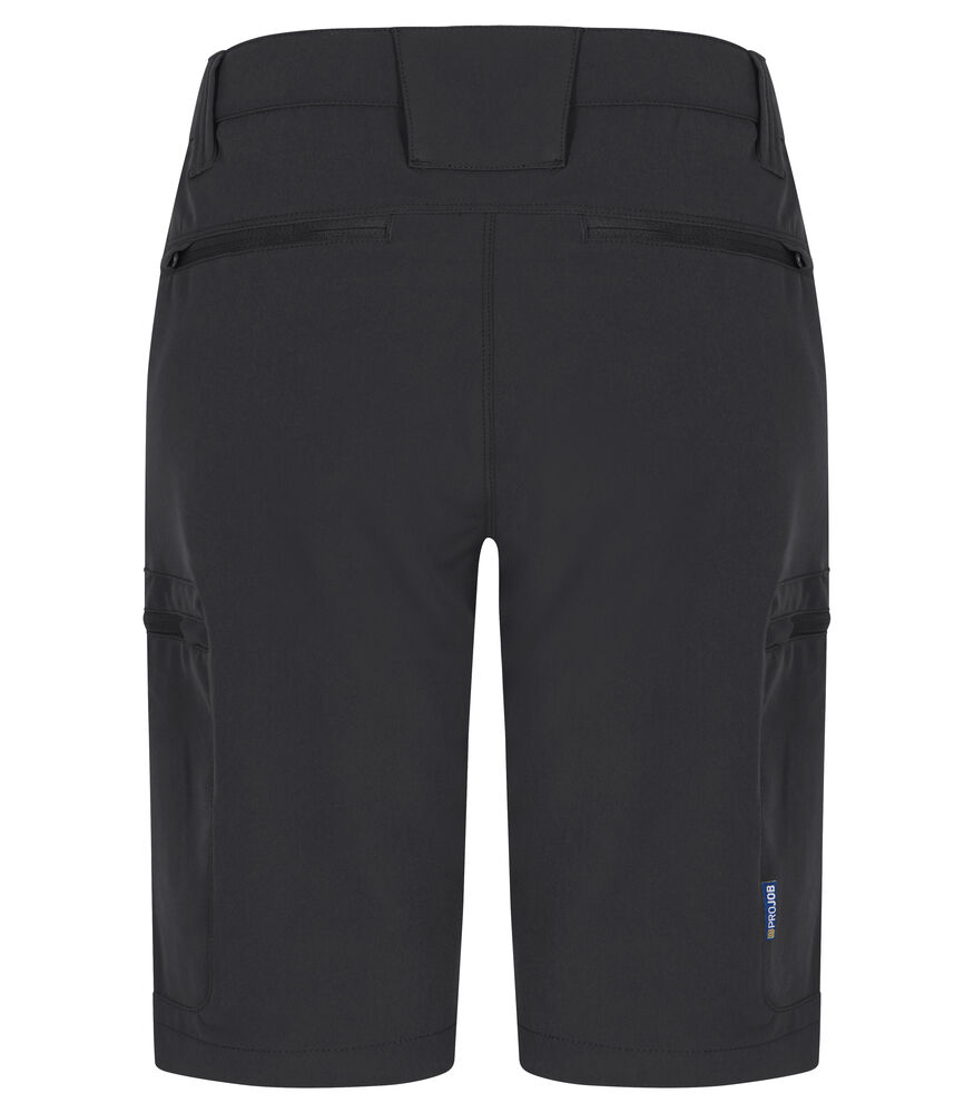 Projob 2561 SHORTS, FULL STRETCH, DAME - Black/Yellow [99] / C30