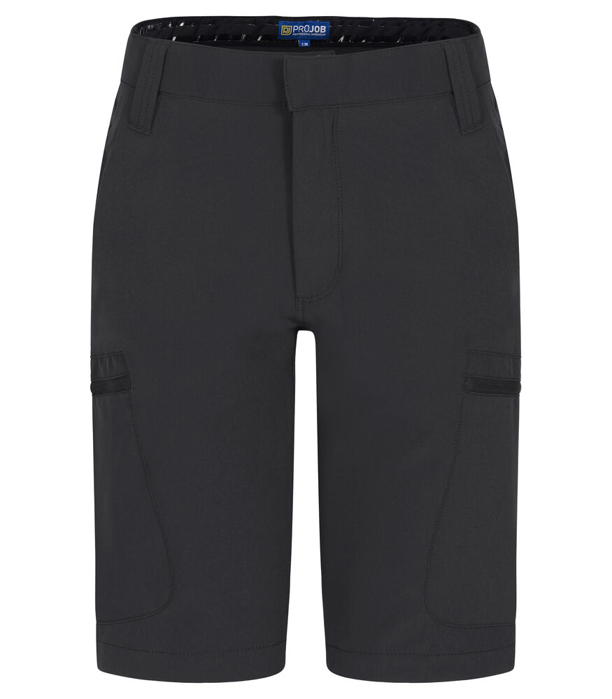 Projob 2561 SHORTS, FULL STRETCH, DAME - Black/Yellow [99] / C30