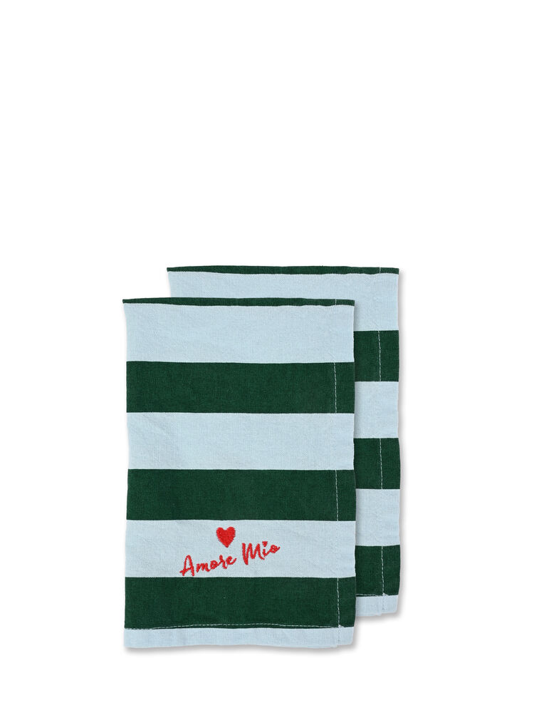 Napkin Love 2pcs/set Green/light blue