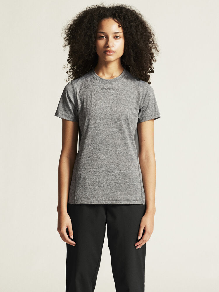 Craft ADV Essence SS Tee W - BLACK MELANGE [998000] / XS
